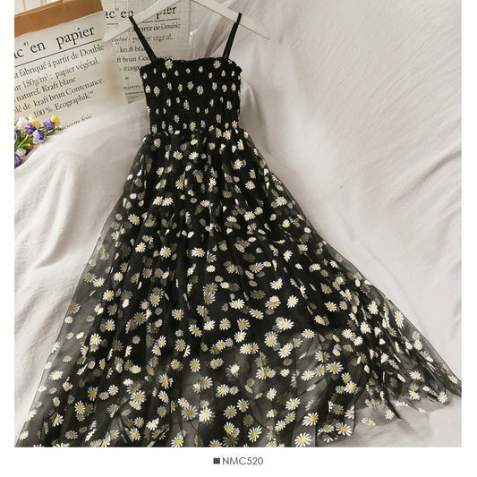 Women Dresses Summer V Neck Floral Print Boho Beach Dress - PratSN