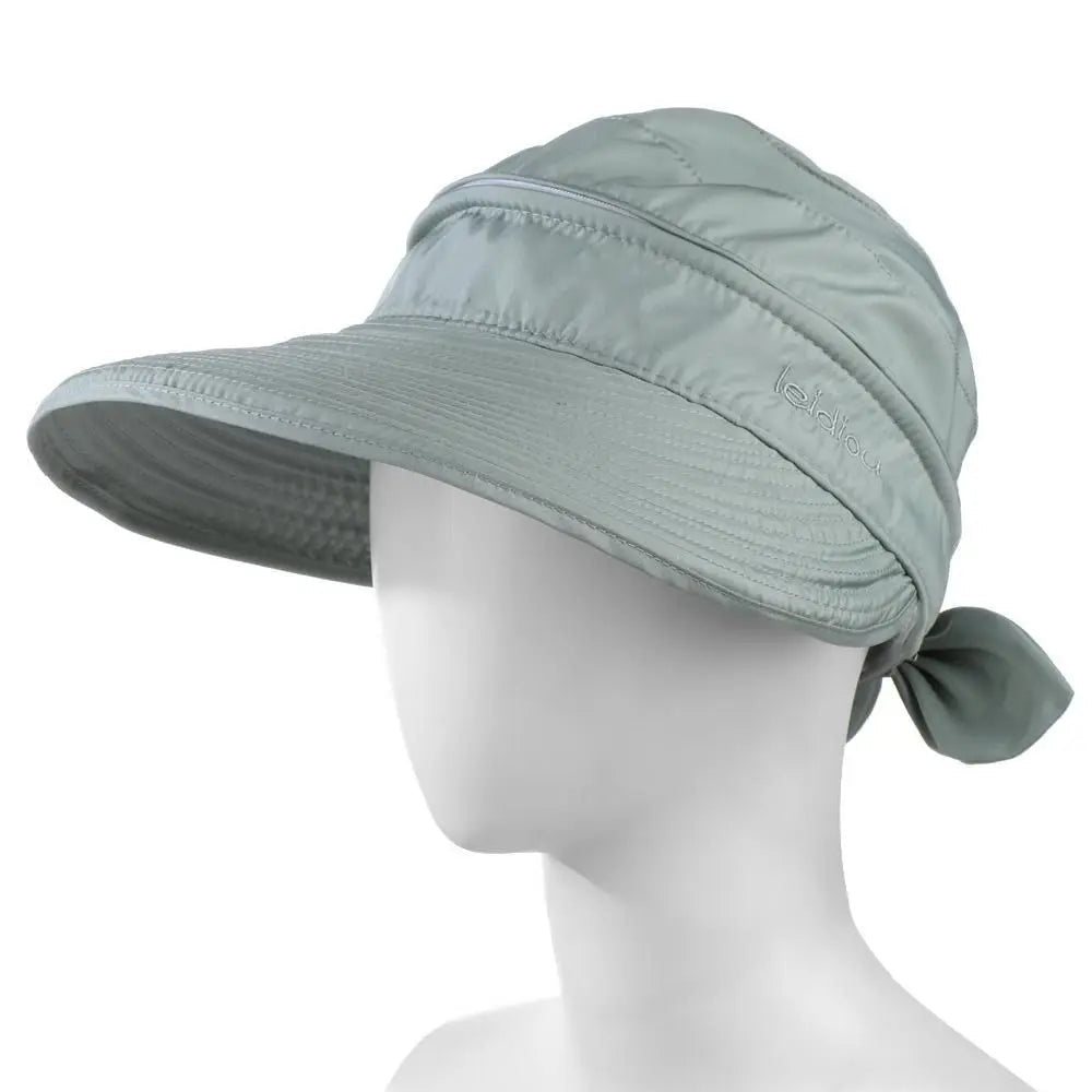 Women Ladies Outdoor Cap Anti - UV Summer Visor Sun Hat Wide Brim Beach Hat - PratSN