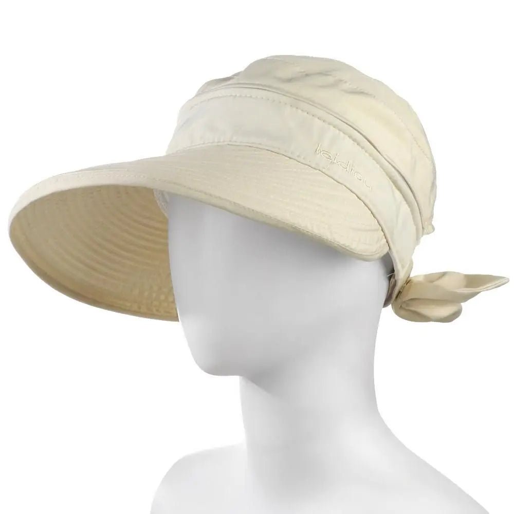 Women Ladies Outdoor Cap Anti - UV Summer Visor Sun Hat Wide Brim Beach Hat - PratSN