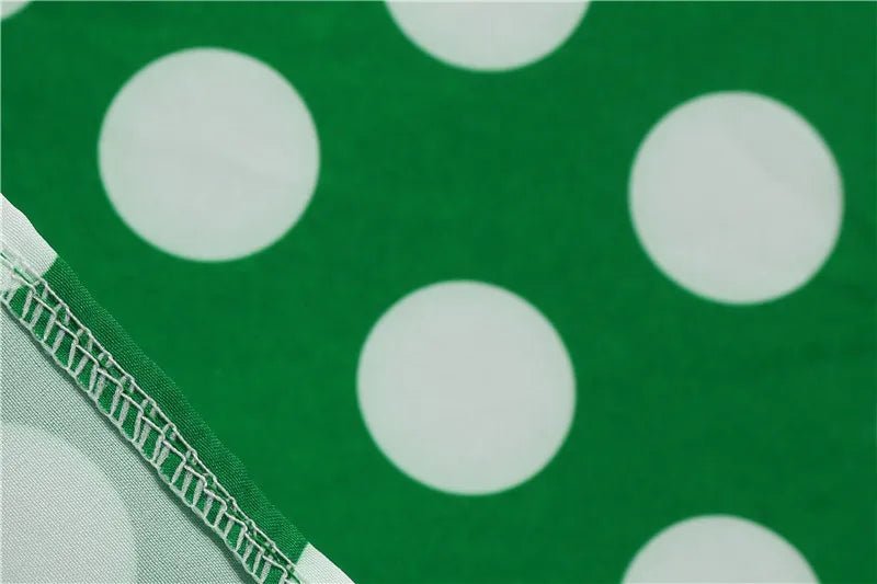 Women Retro Summer Dresses 50s 60s Sleeveless V - neck Polka Dot Bow Ball Grown Party Sundress Robe Vestidos - PratSN