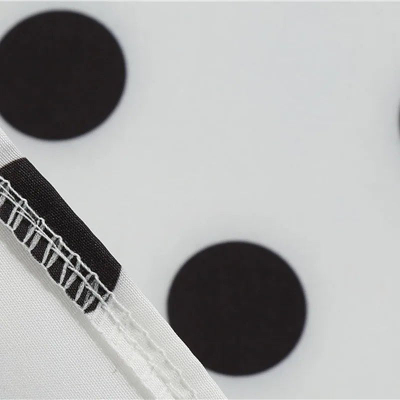 Women Retro Summer Dresses 50s 60s Sleeveless V - neck Polka Dot Bow Ball Grown Party Sundress Robe Vestidos - PratSN