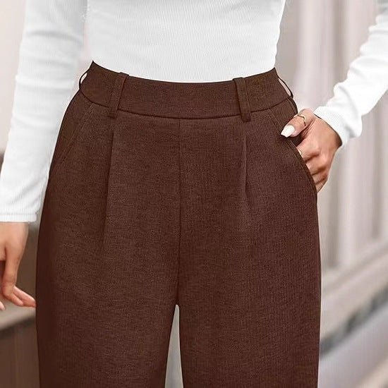 Women Straight - leg Wide - leg Pants - PratSN
