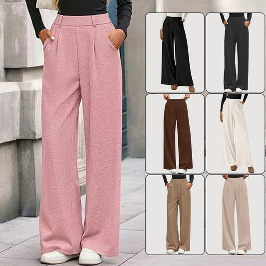 Women Straight - leg Wide - leg Pants - PratSN