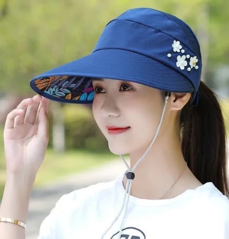 Women Wide Brim Sun Hat UV Protection Caps Floppy Beach Packable Visor Sun Hat - PratSN