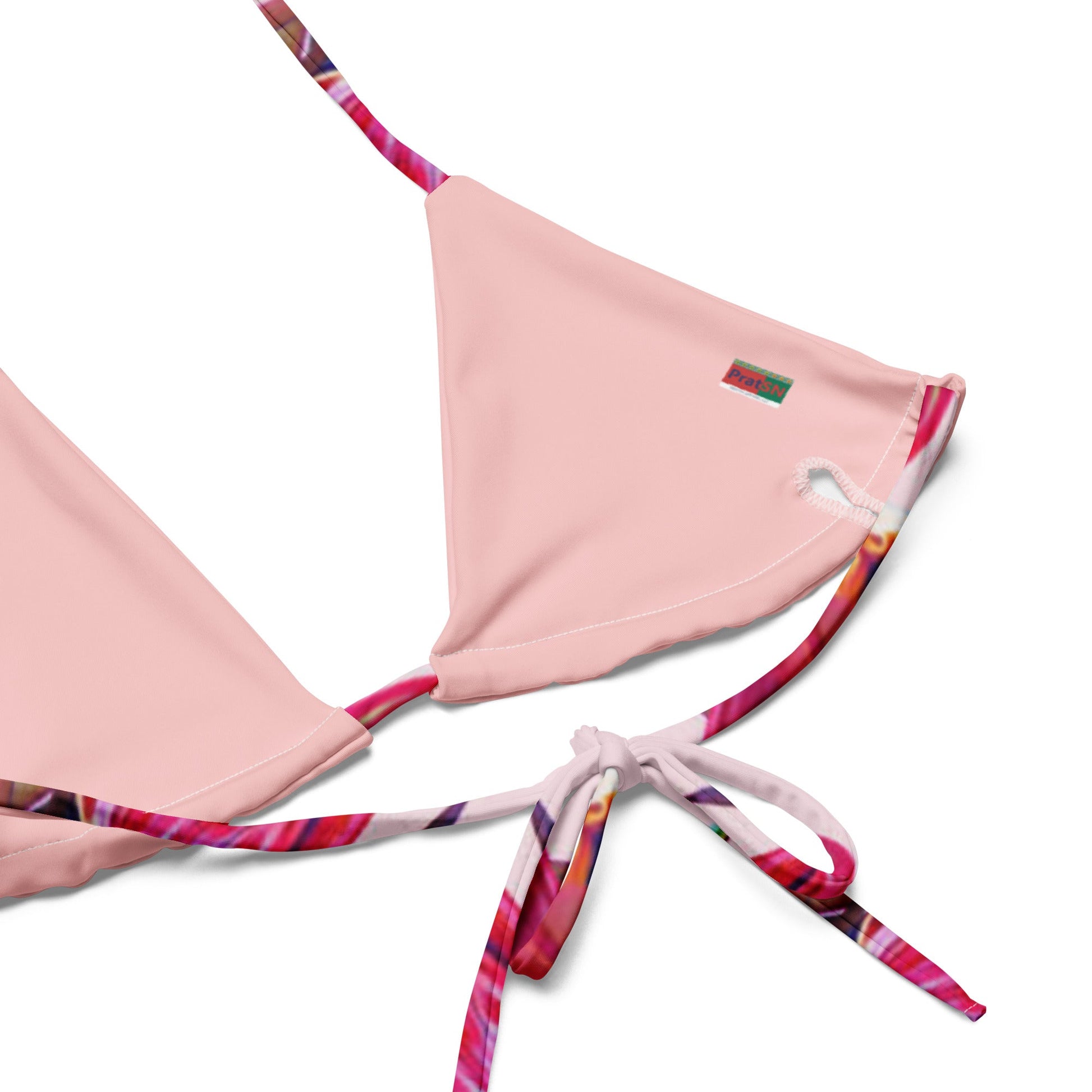 Women's all - over print string bikini, floral Bikini, cute Summer Bikini - PratSN
