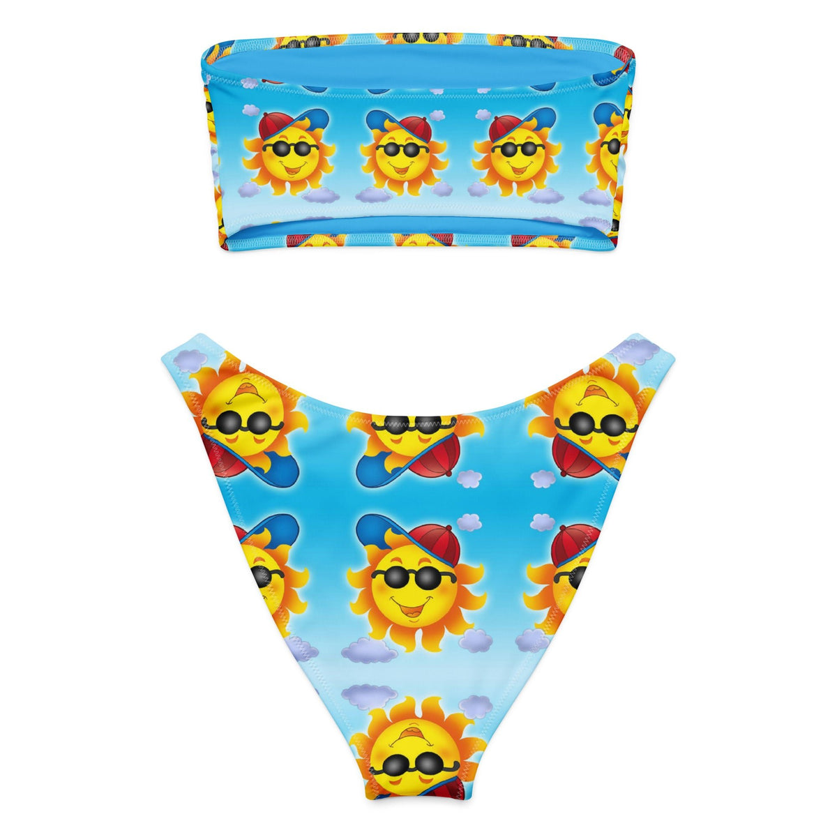 Women's bandeau bikini, Swimwear, Swimsuit, Two Piece Swimwear - PratSN