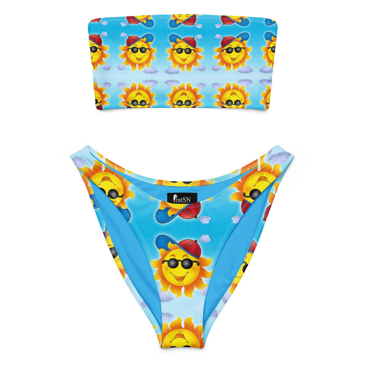 Women's bandeau bikini, Swimwear, Swimsuit, Two Piece Swimwear - PratSN