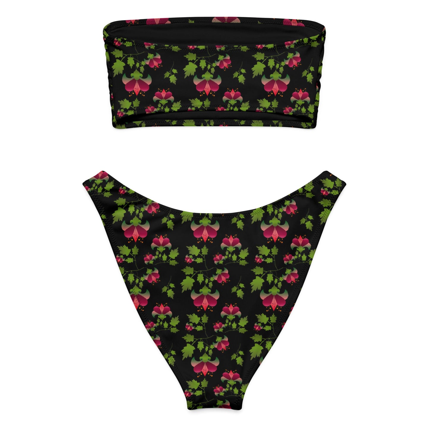 Women's bandeau bikini, Swimwear, Swimsuit, Two Piece Swimwear - PratSN