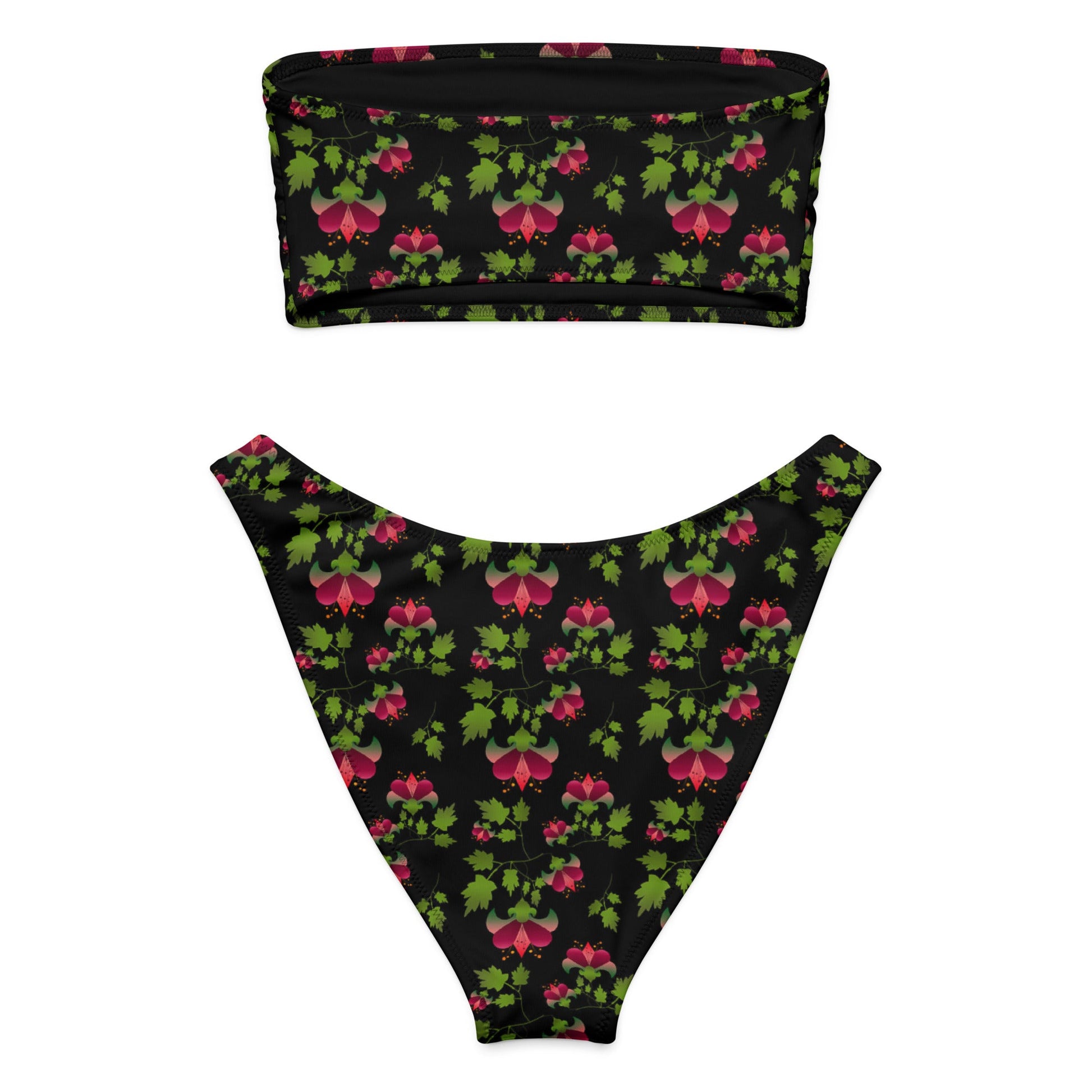 Women's bandeau bikini, Swimwear, Swimsuit, Two Piece Swimwear - PratSN