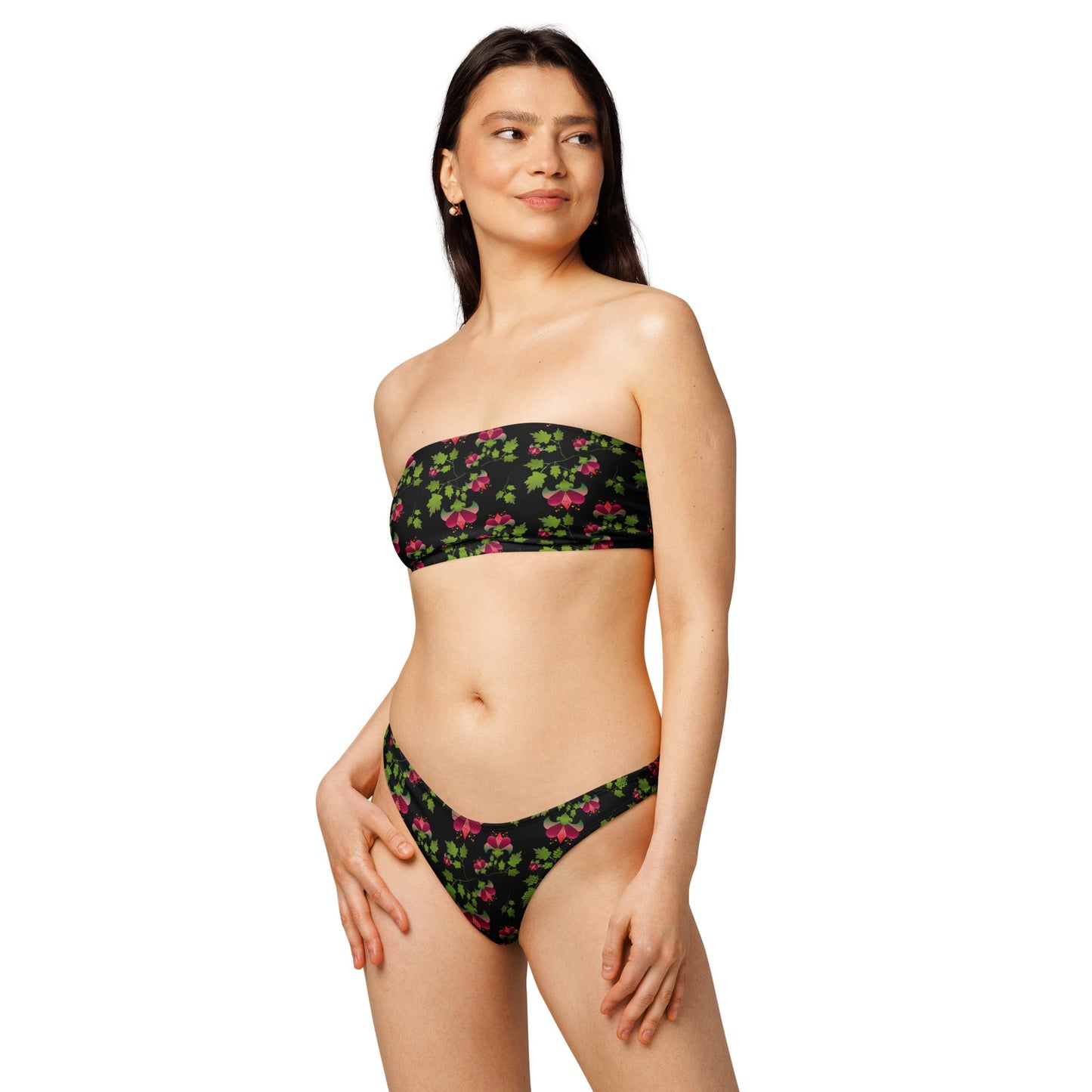 Women's bandeau bikini, Swimwear, Swimsuit, Two Piece Swimwear - PratSN