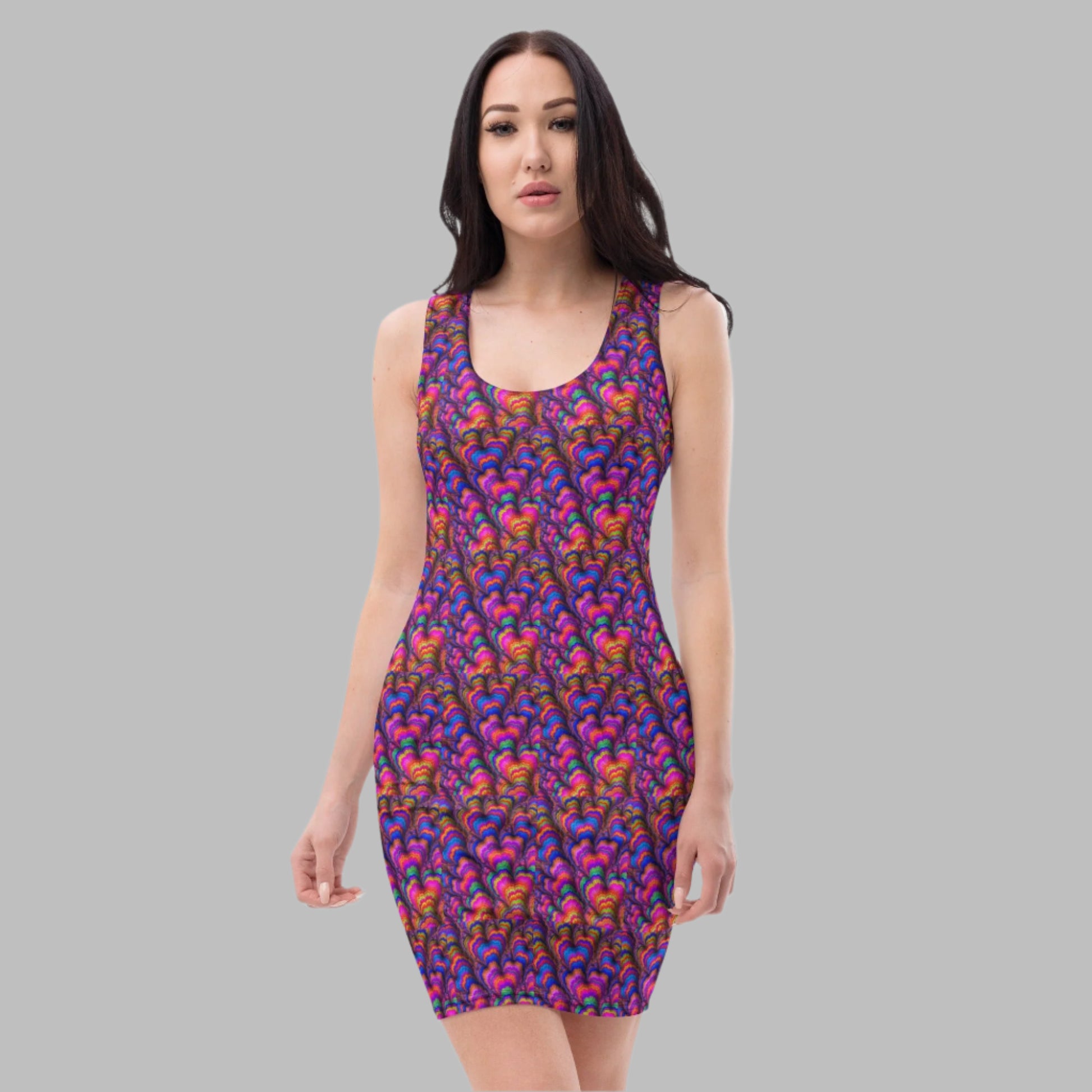 Stylish Sleeveless Bodycon Dress - Flattering Body Hugging Tank Top Dress - Party & Summer Wear - PratSN Stylish Sleeveless Bodycon Dress - Flattering Body Hugging Tank Top Dress - Party & Summer Wear - PratSN