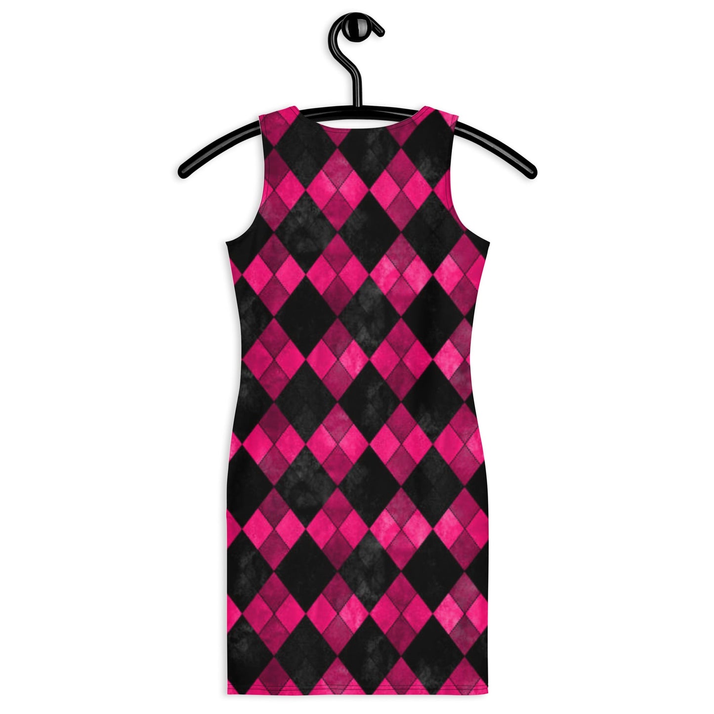Women's Bodycon dress, Pink Black Geometric Pattern Pencil Dresses, Body hugging fit tank top dress, elegant bodycon, sleeveless dress for your favorite party, summer and spring dress - PratSN