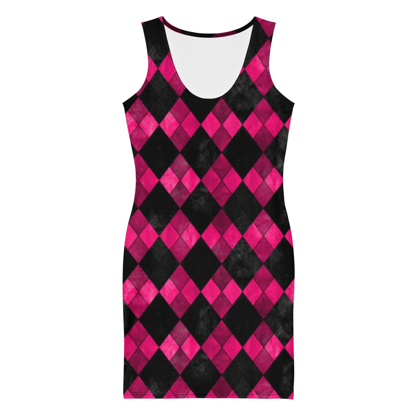 Women's Bodycon dress, Pink Black Geometric Pattern Pencil Dresses, Body hugging fit tank top dress, elegant bodycon, sleeveless dress for your favorite party, summer and spring dress - PratSN