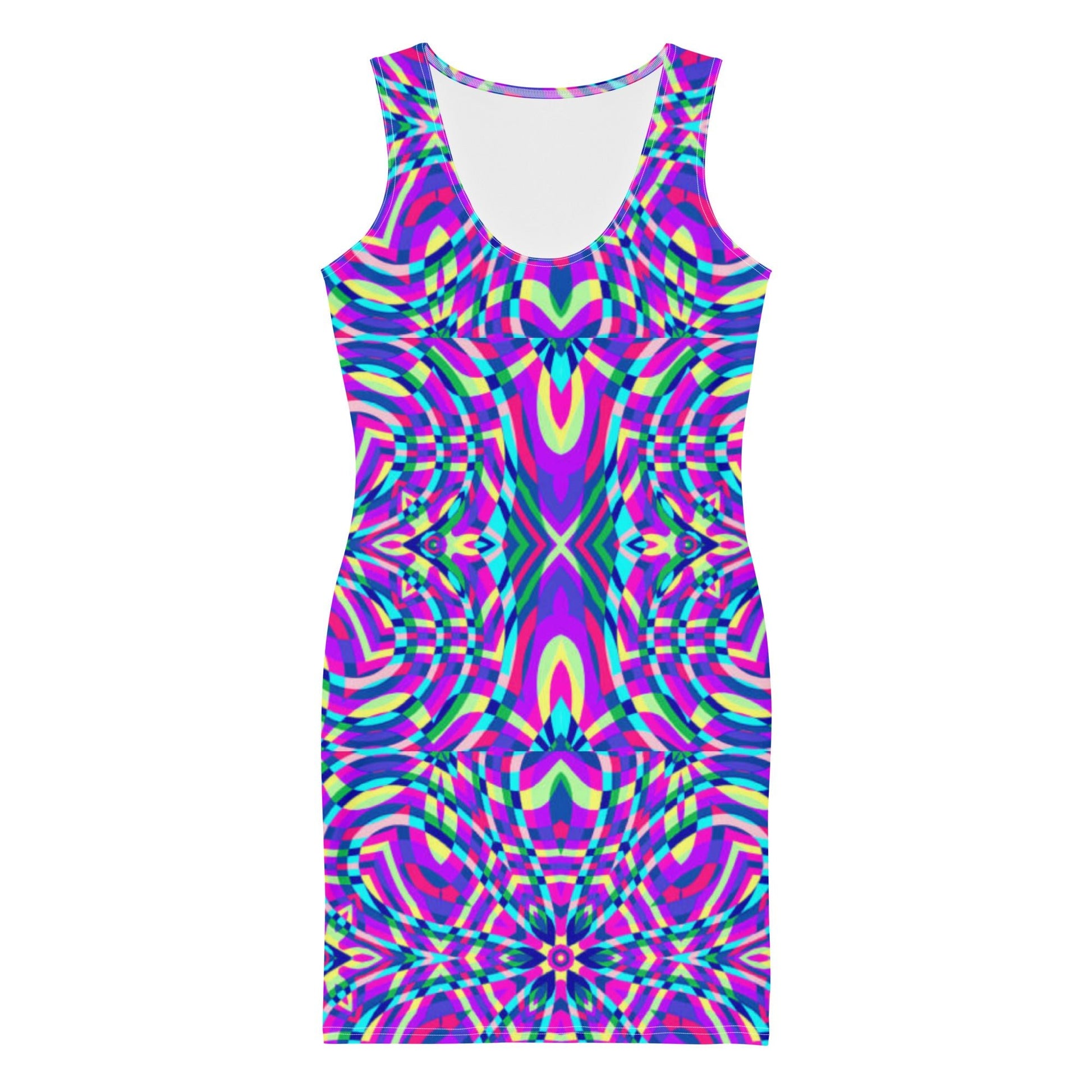 Women's Bodycon dress, Purple bodycon dress, Blooming pattern dress, Body hugging fit tank top dress, elegant bodycon, sleeveless dress for your favorite party, summer and spring dress - PratSN