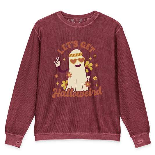Women's Comfy Cord Sweatshirt, Halloween Sweatshirt - PratSN