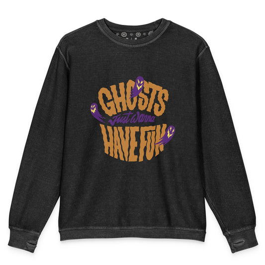 Women's Comfy Cord Sweatshirt Halloween Sweatshirt - PratSN