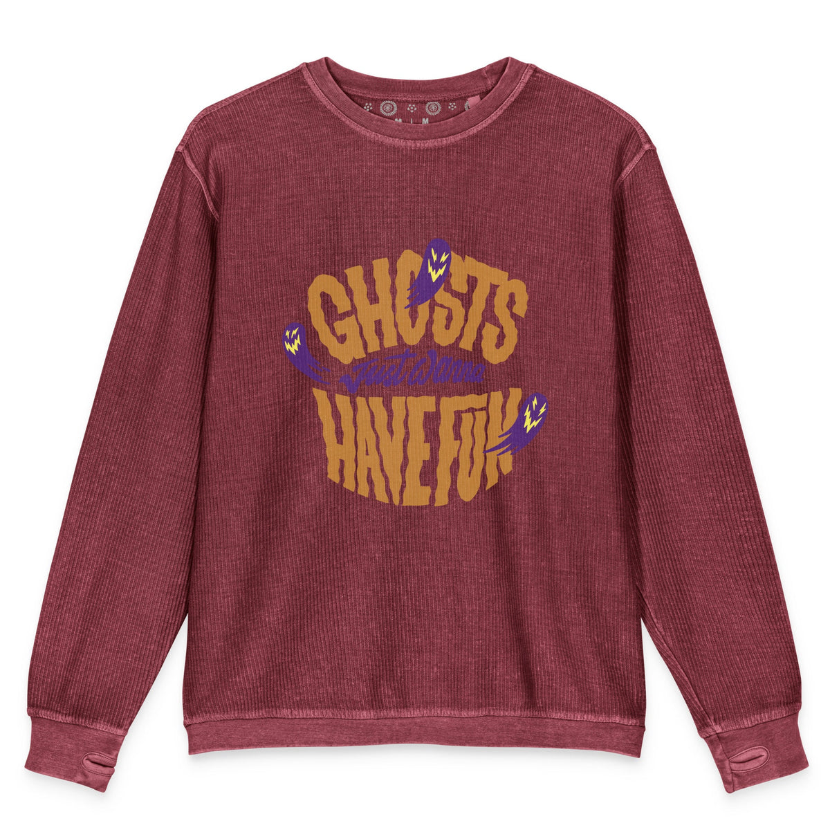 Women's Comfy Cord Sweatshirt Halloween Sweatshirt - PratSN