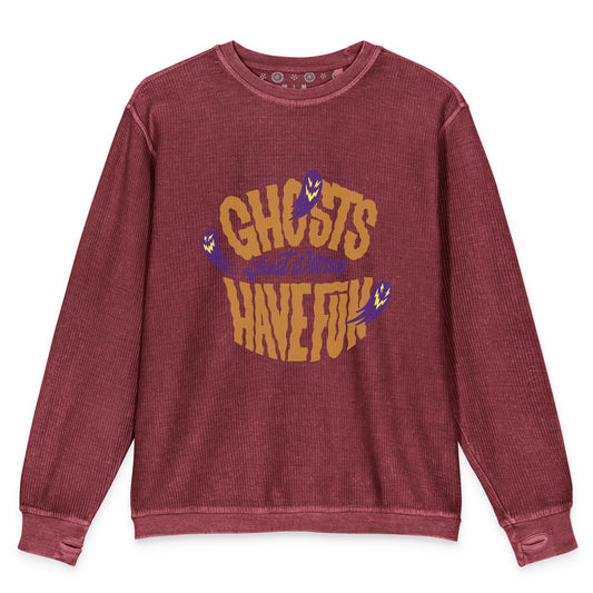 Women's Comfy Cord Sweatshirt Halloween Sweatshirt - PratSN
