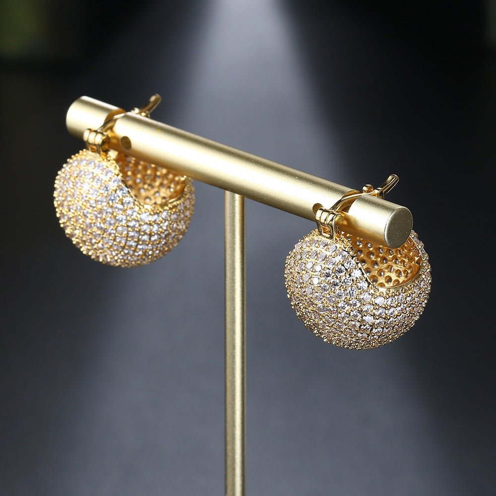 Women's Copper - plated Gold Earrings - PratSN