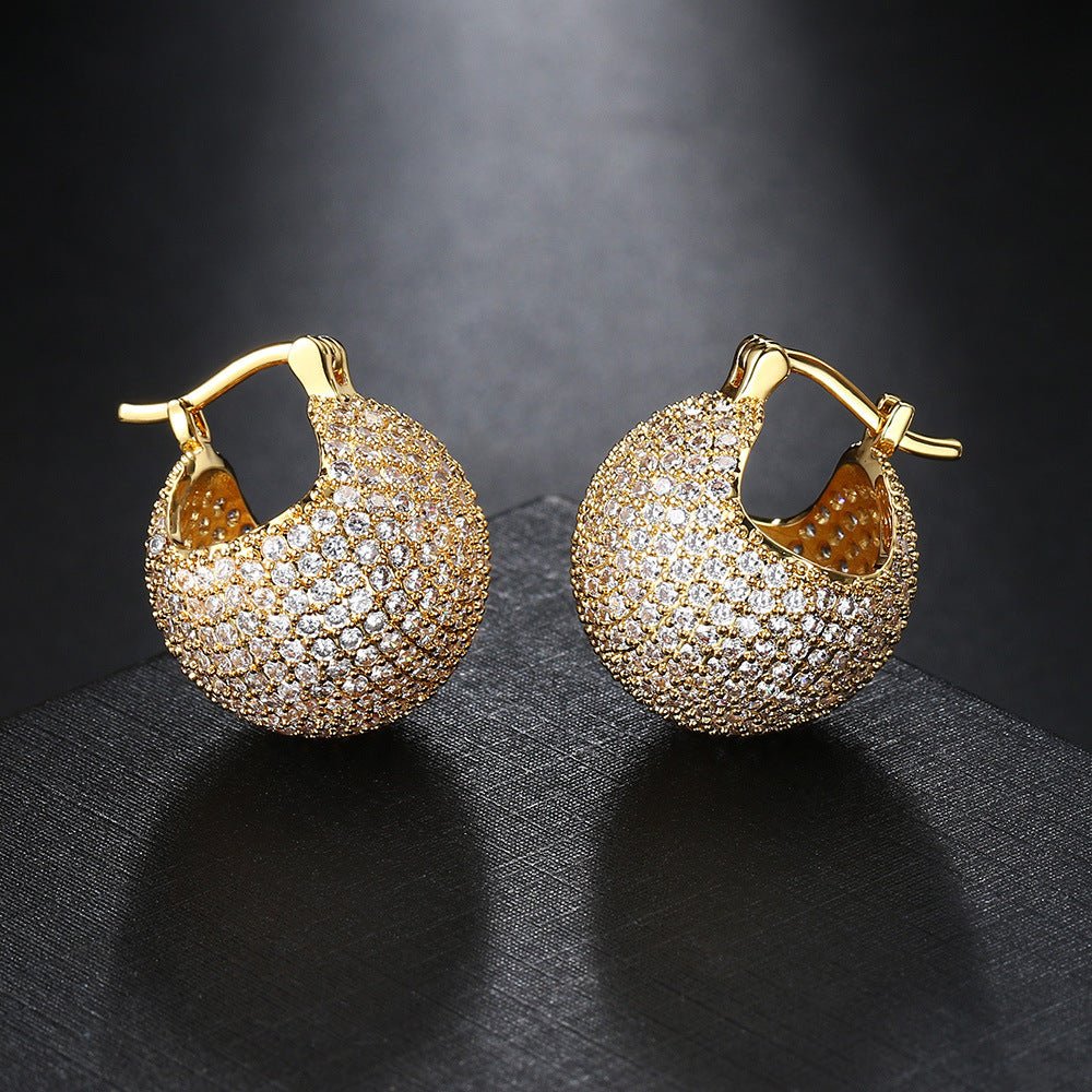 Women's Copper - plated Gold Earrings - PratSN