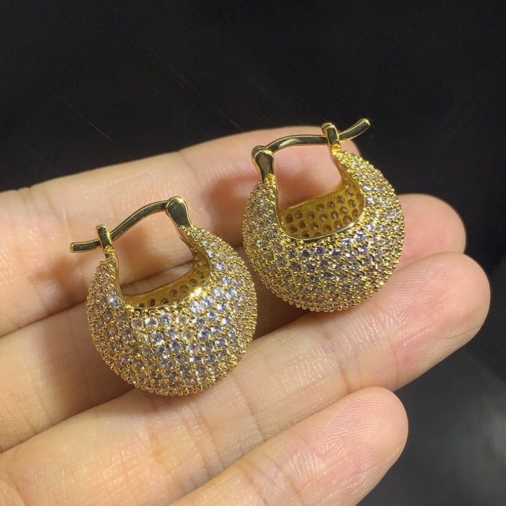 Women's Copper - plated Gold Earrings - PratSN