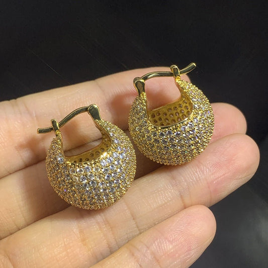 Women's Copper - plated Gold Earrings - PratSN