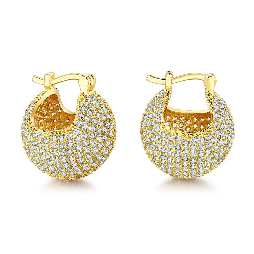 Women's Copper - plated Gold Earrings - PratSN