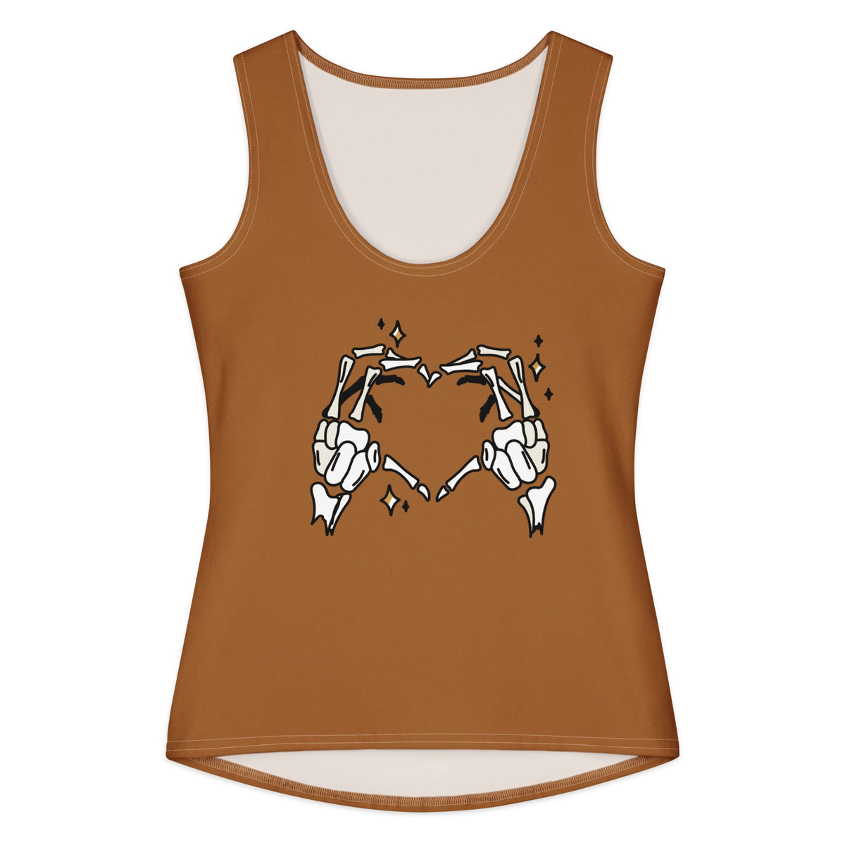 Women's cotton tank top, Brown Top - PratSN