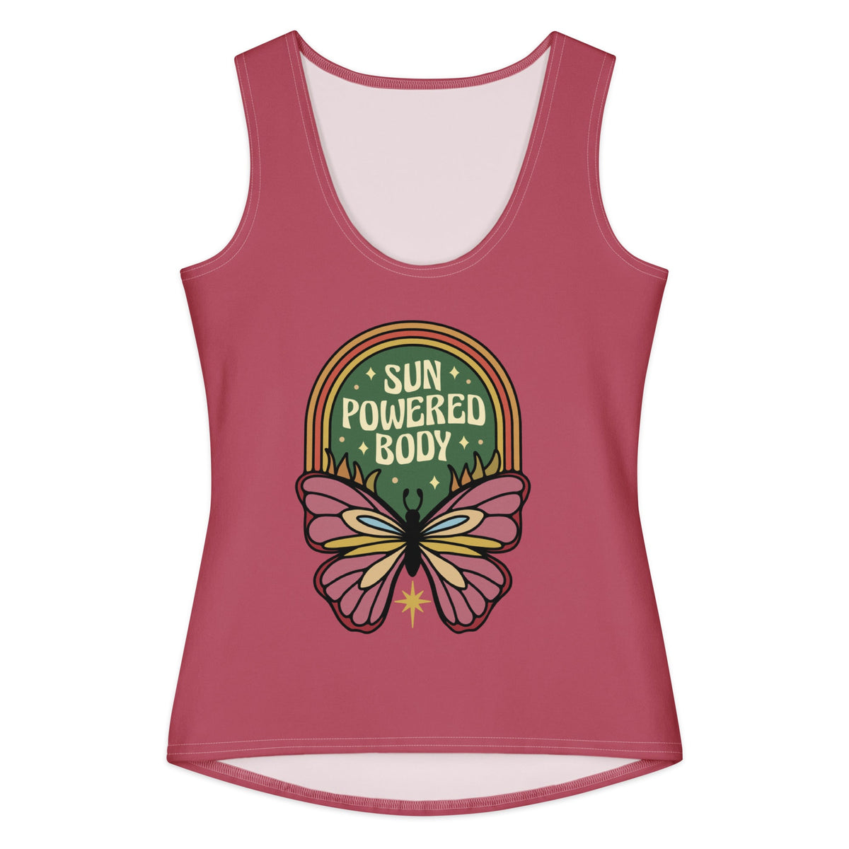 Women's Cotton Tank Top, Butter Fly - PratSN