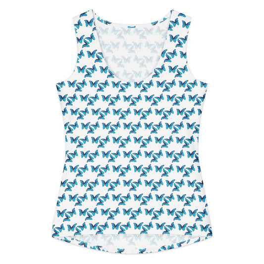 Women's cotton tank top Butter Fly Pattern Top - PratSN