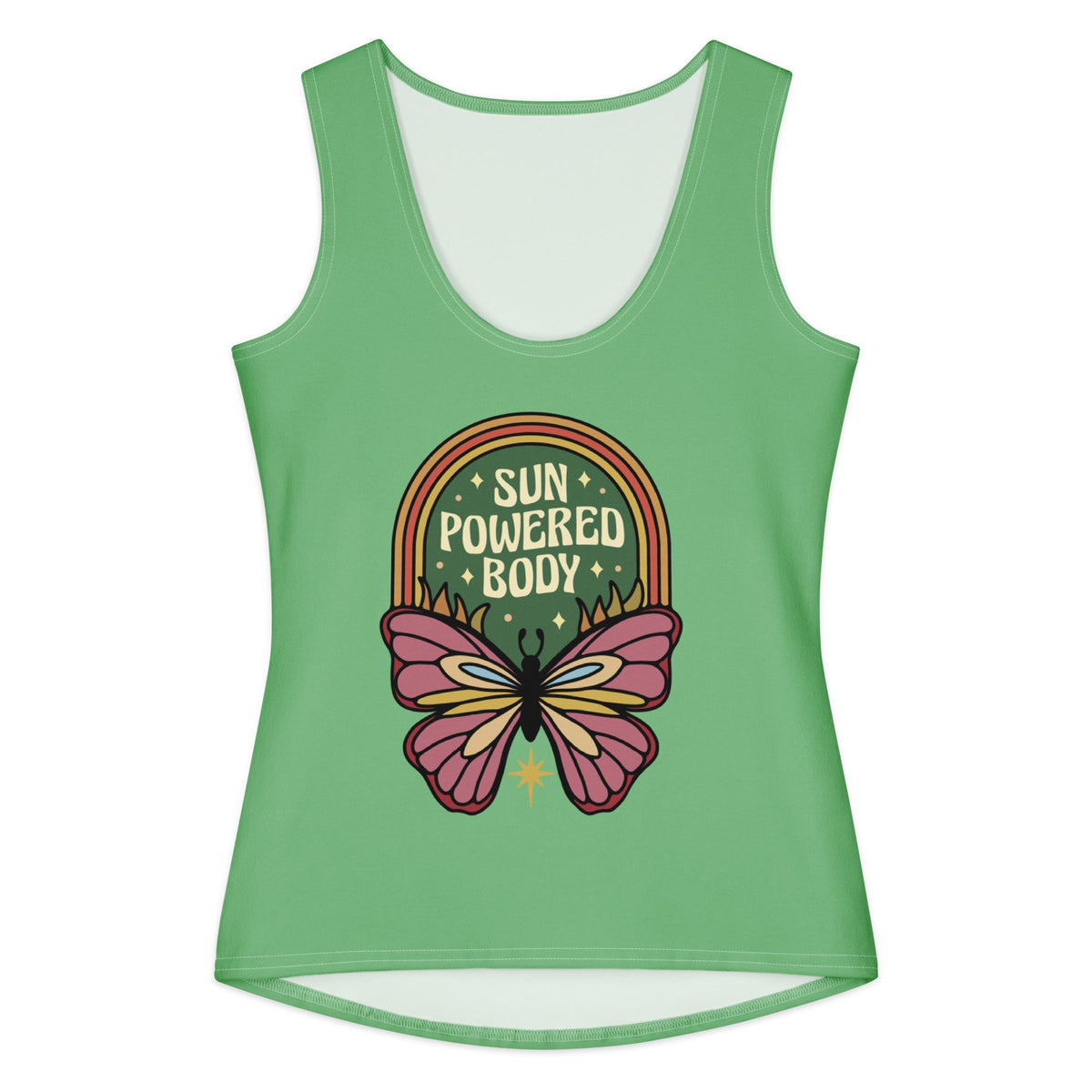 Women's cotton tank top Butter Fly Pattern Top - PratSN