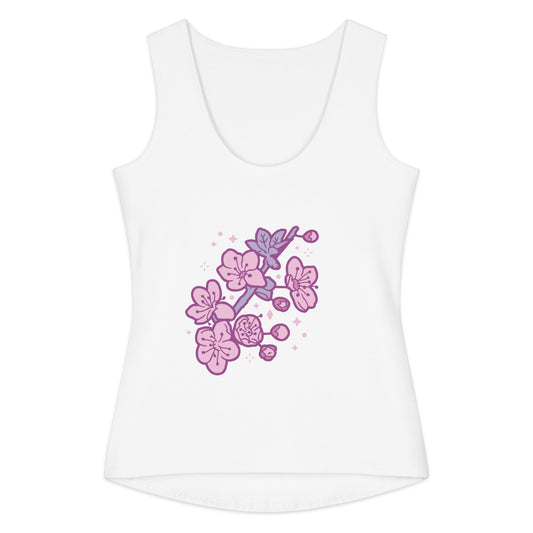 Women's cotton tank top Floral Tank Top - PratSN