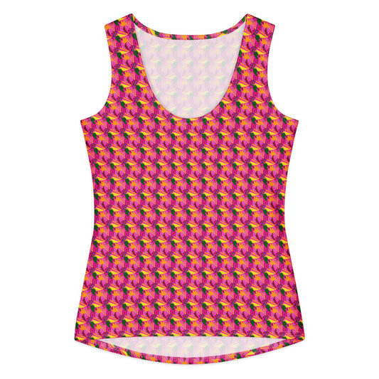 Women's cotton tank top Floral Tank Top - PratSN