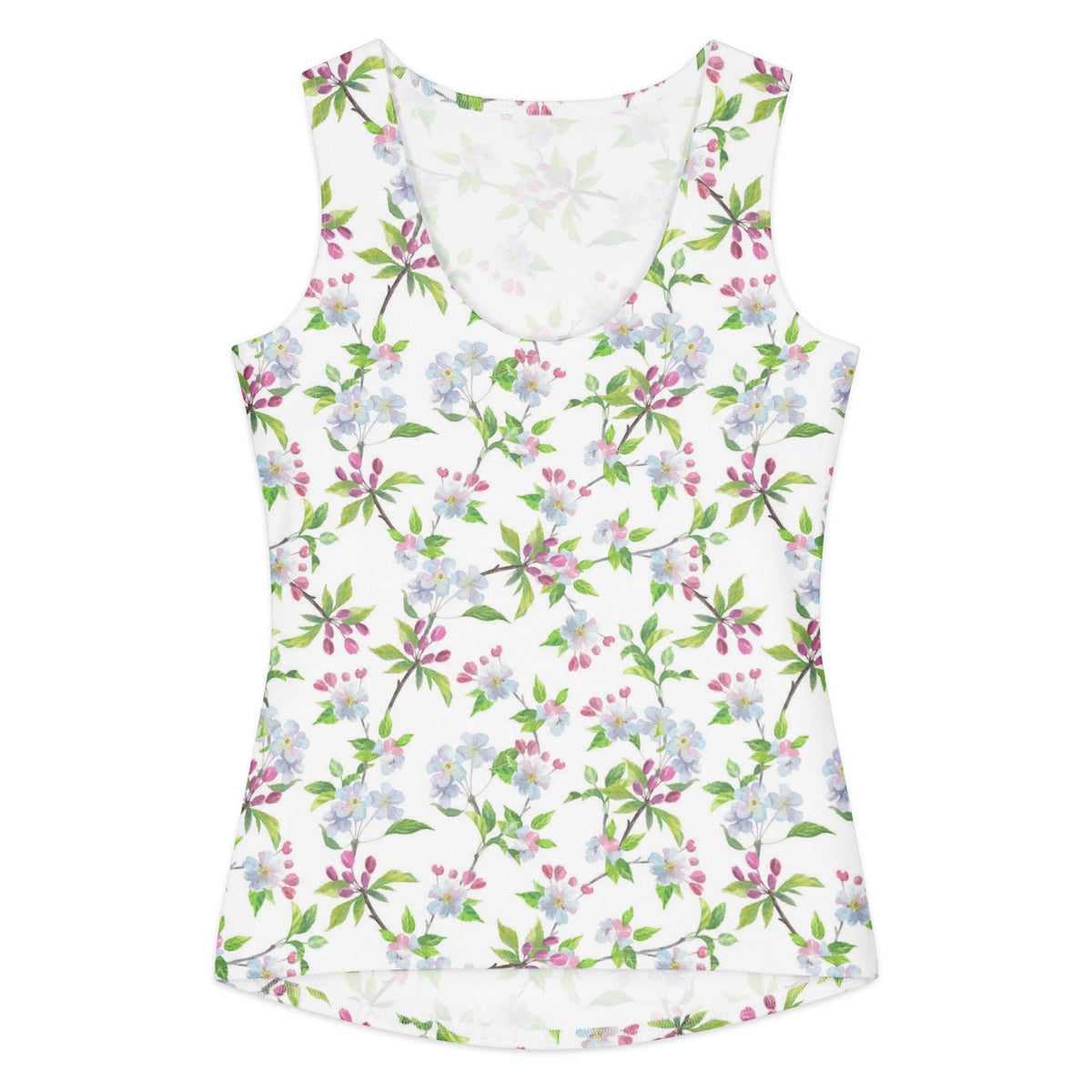 Women's cotton tank top, Floral Top - PratSN