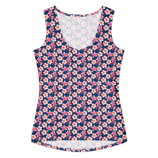 Women's cotton tank top, Floral Top - PratSN
