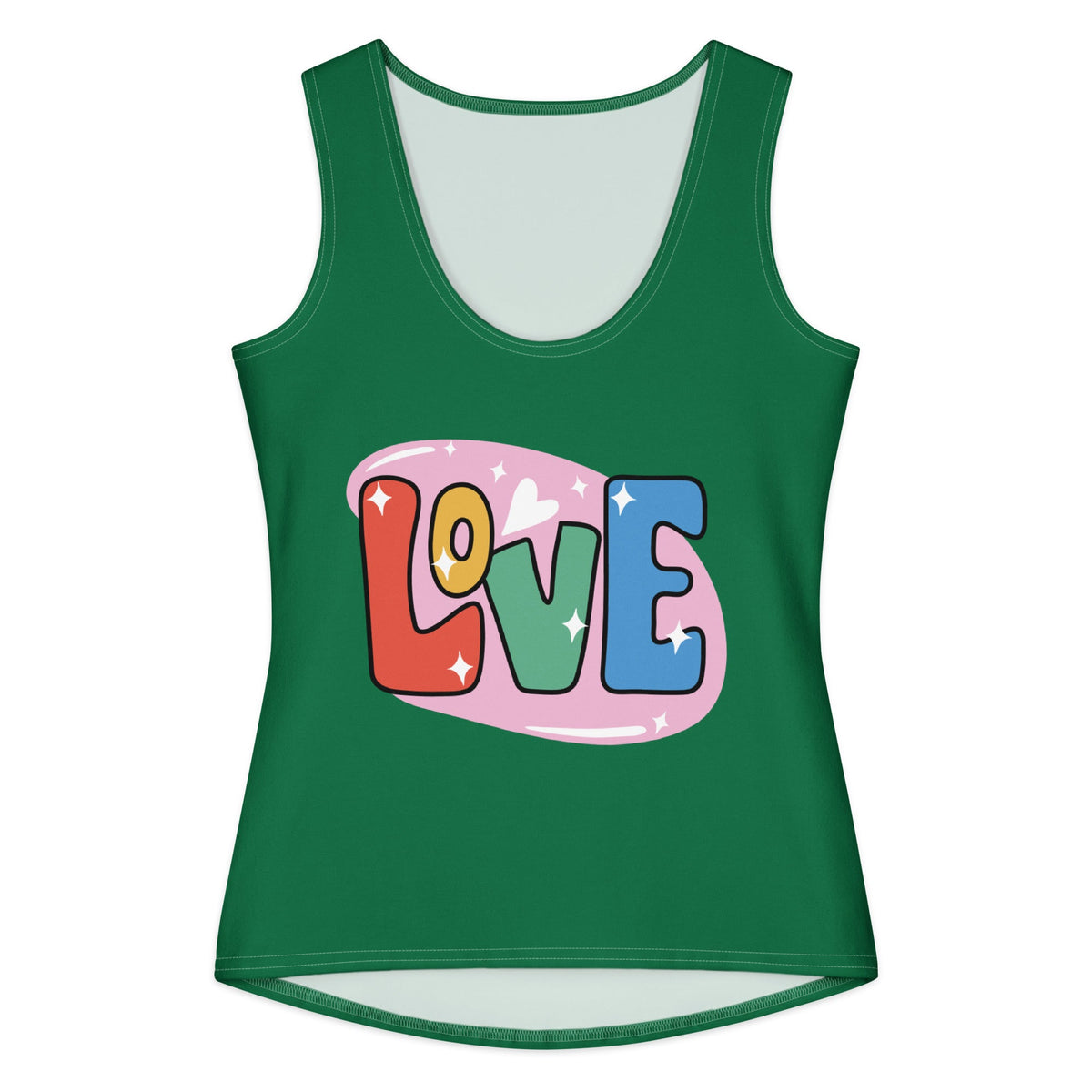 Women's Cotton Tank Top, Green Top - PratSN