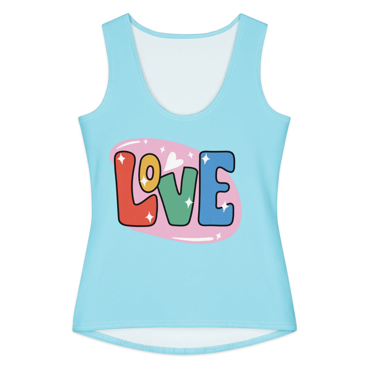 Women's Cotton Tank Top, Sky Blue Top - PratSN