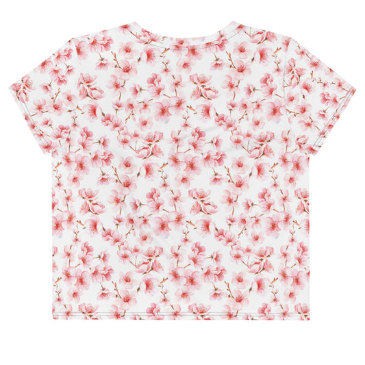 Women's Crop Tee, Vintage Top Floral Crop Top - PratSN