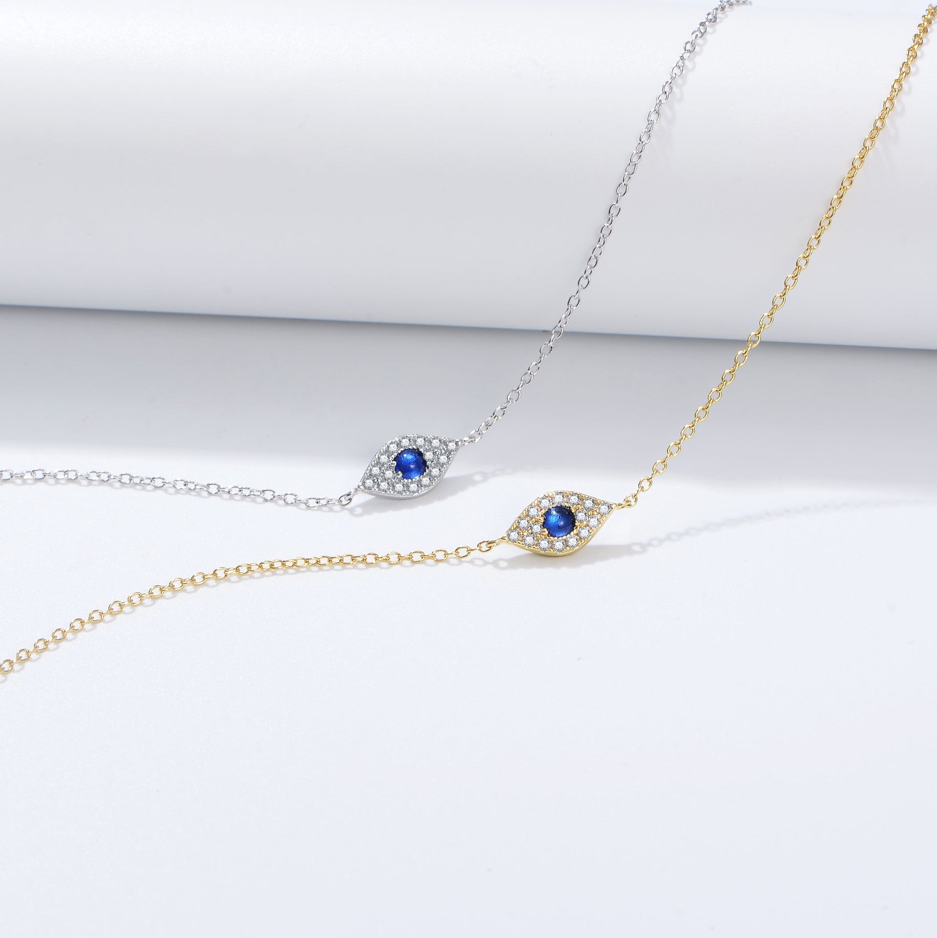 Women's Devil's Eye Micro Sterling Silver Bracelet - PratSN