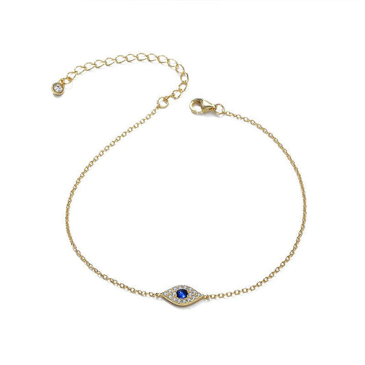 Women's Devil's Eye Micro Sterling Silver Bracelet - PratSN