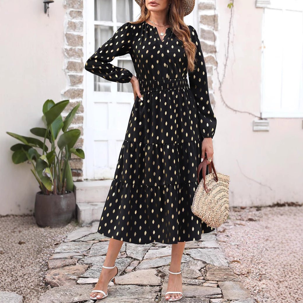 Women's Elegant Bohemian Printed Dress - PratSN