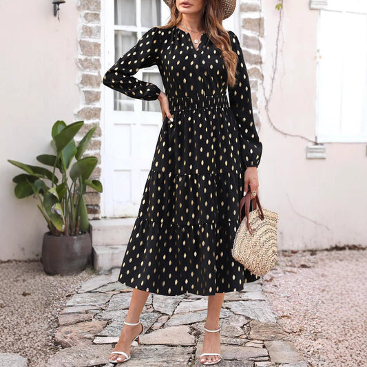Women's Elegant Bohemian Printed Dress - PratSN