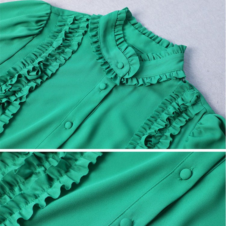 Women's Elegant Long - Sleeved Dress - PratSN
