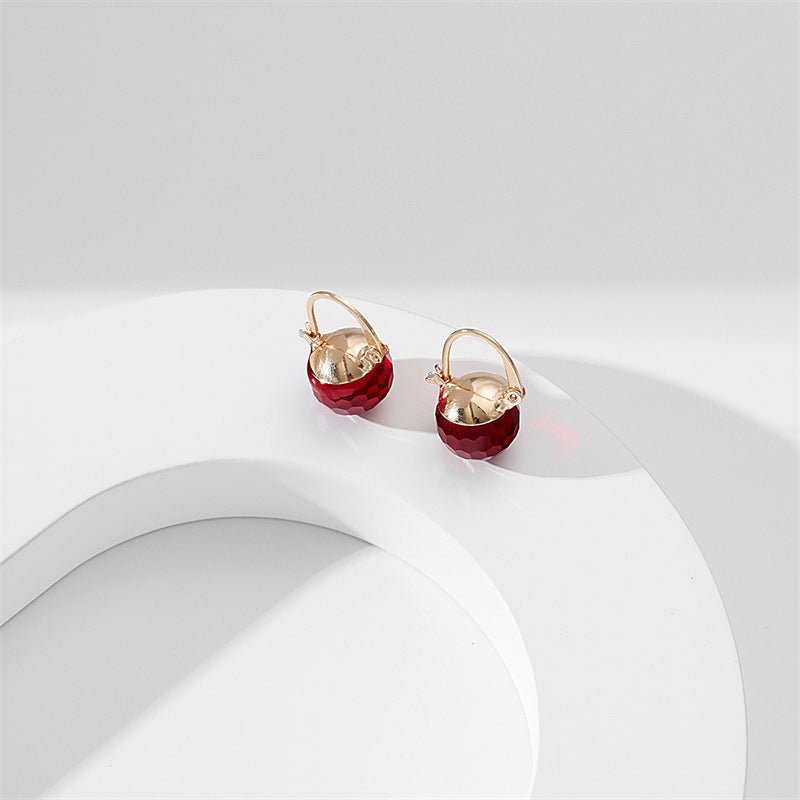Women's European And American Stylish Round Crystal Ear Clips - PratSN