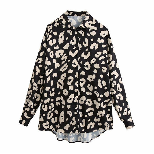Women's Fabric print loose shirt - PratSN