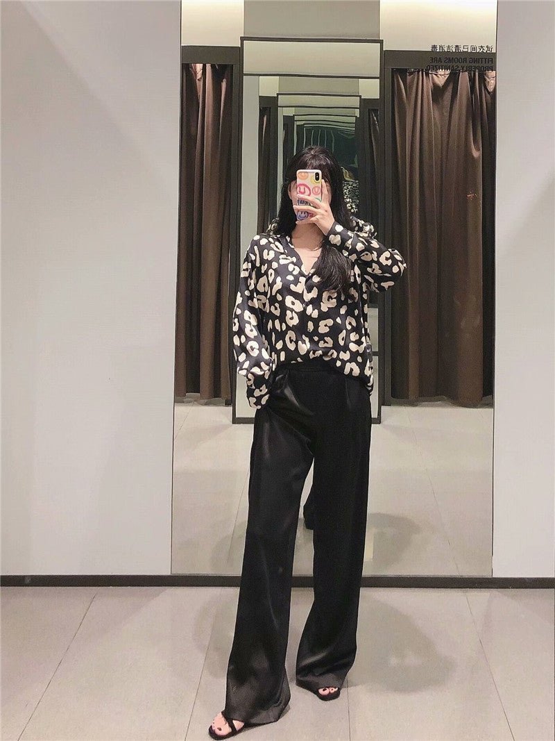 Women's Fabric print loose shirt - PratSN