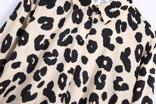 Women's Fabric print loose shirt - PratSN