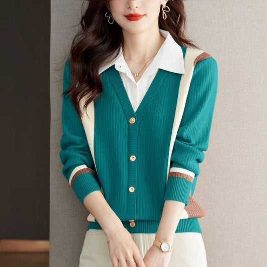 Women's Fashion Casual Multicolor Top Bottoming Shirt - PratSN