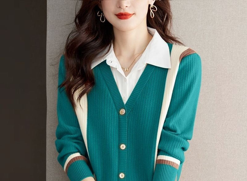 Women's Fashion Casual Multicolor Top Bottoming Shirt - PratSN
