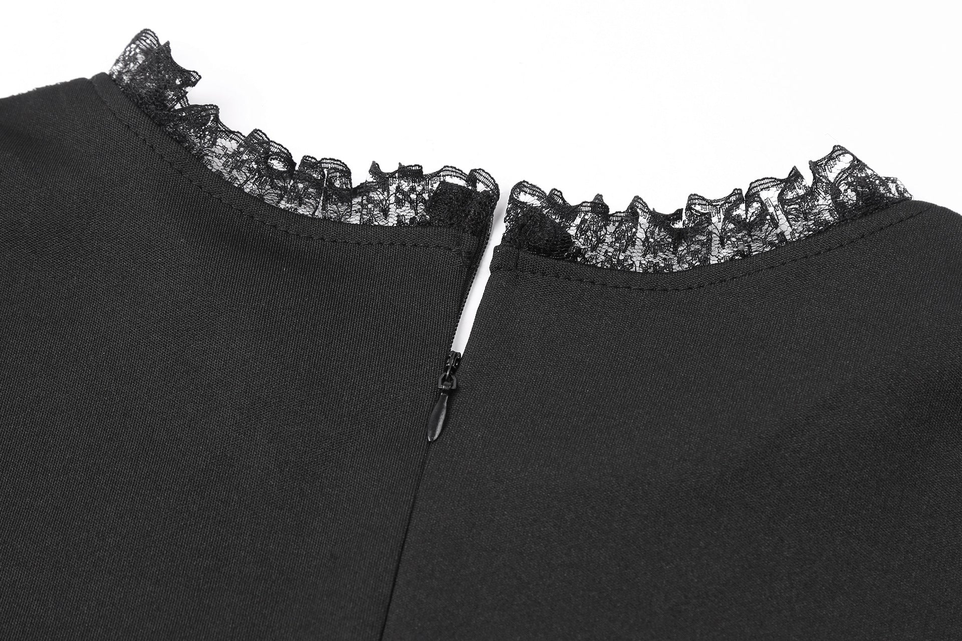 Women's Fashion Dot Mesh Stitching Elastic Waist - tightening Sheath Long Sleeve Dress - PratSN